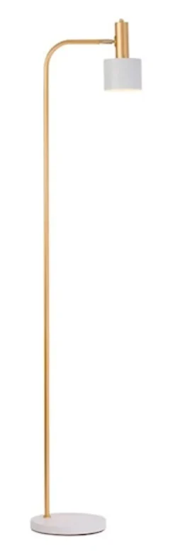 Lampa podłogowa Chilley biało-złota