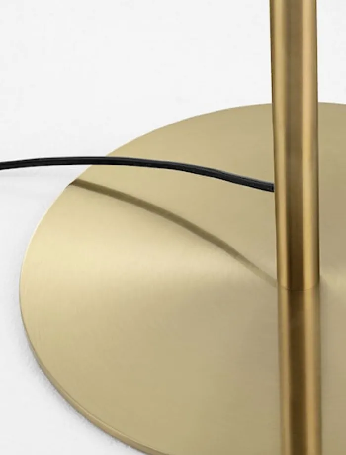 Lampa podłogowa Daugene czarno-złota