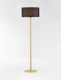 Lampa podłogowa Daugene czarno-złota