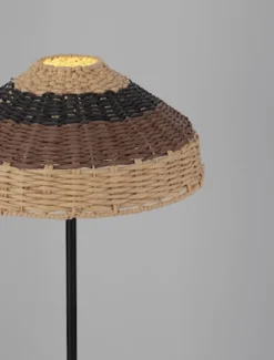 Lampa podłogowa Digilly czarno-brązowa