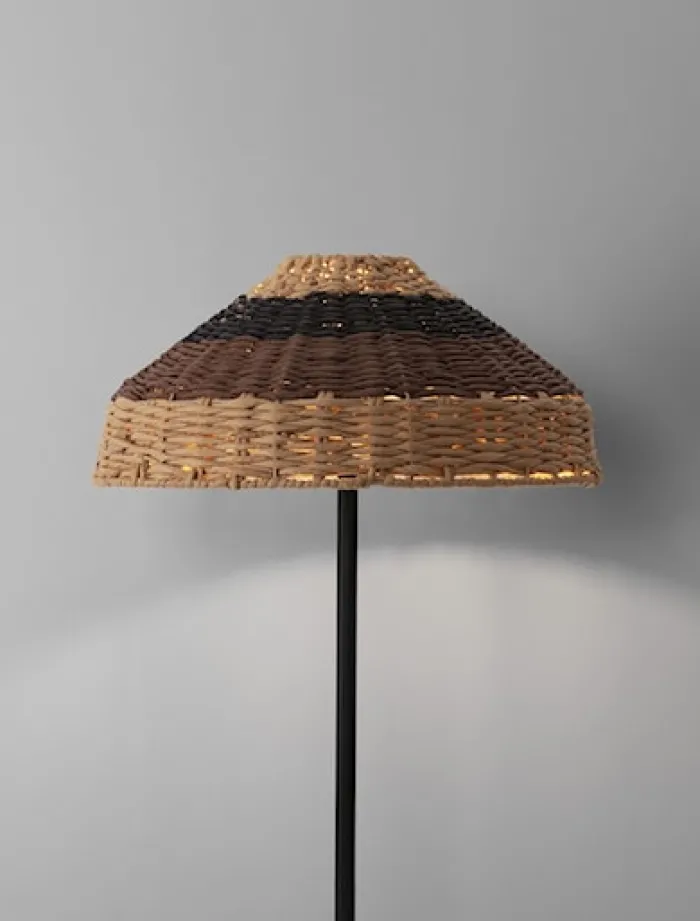 Lampa podłogowa Digilly czarno-brązowa