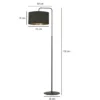 Lampa podłogowa Hellid 150 cm czarna