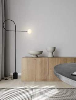 Lampa podłogowa Latuary czarna