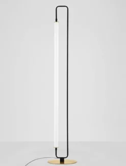 Lampa podłogowa Poucil LED złoto-czarna
