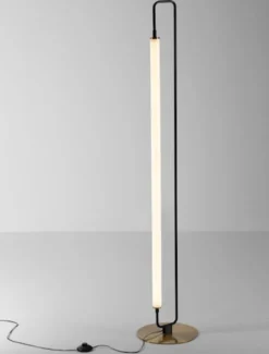 Lampa podłogowa Poucil LED złoto-czarna
