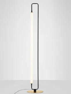 Lampa podłogowa Poucil LED złoto-czarna