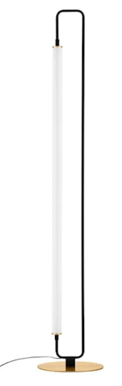 Lampa podłogowa Poucil LED złoto-czarna