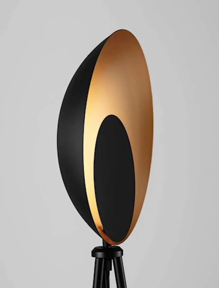 Lampa podłogowa Valoan LED złoto-czarna