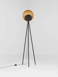 Lampa podłogowa Valoan LED złoto-czarna
