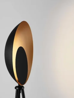 Lampa podłogowa Valoan LED złoto-czarna
