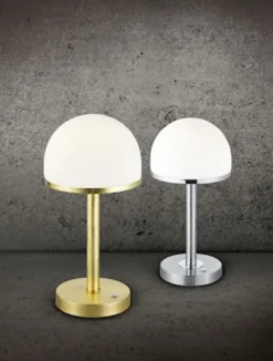 Lampa stołowa Berlin LED biało-srebrna