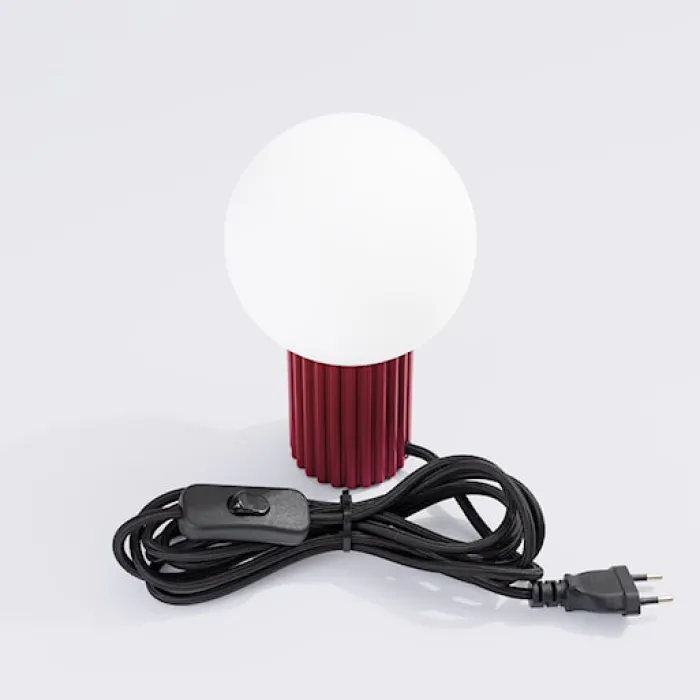 Lampa stołowa Halo burgund