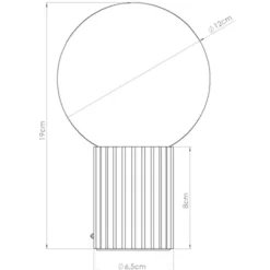 Lampa stołowa Halo taupe