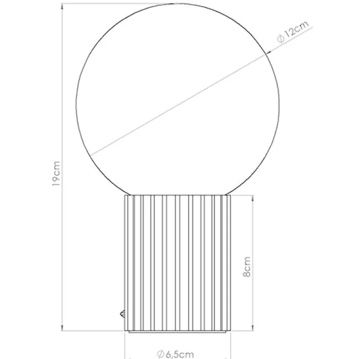 Lampa stołowa Halo taupe