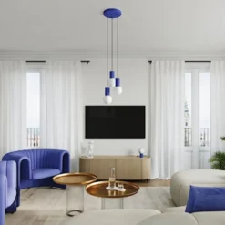 Lampa stołowa Halo ultramaryna