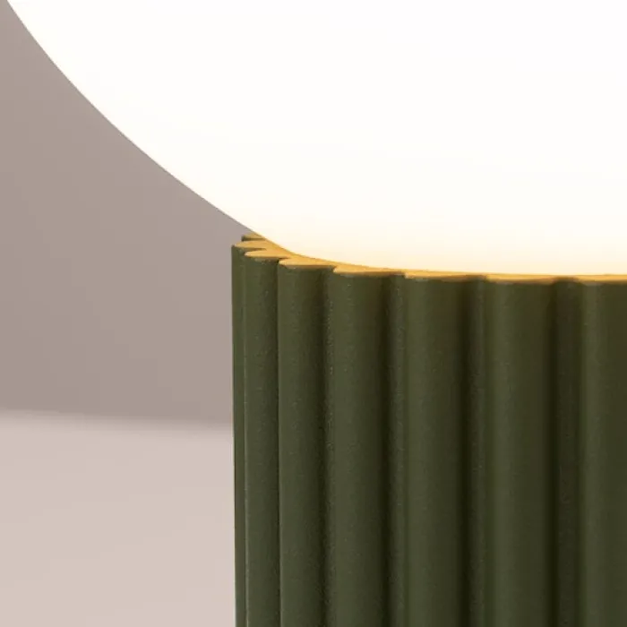 Lampa stołowa Halo zielona oliwka