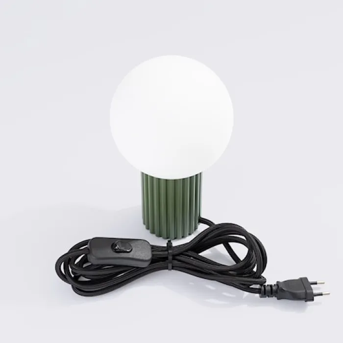 Lampa stołowa Halo zielona oliwka