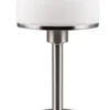 Lampa stołowa Joost biało-srebrna