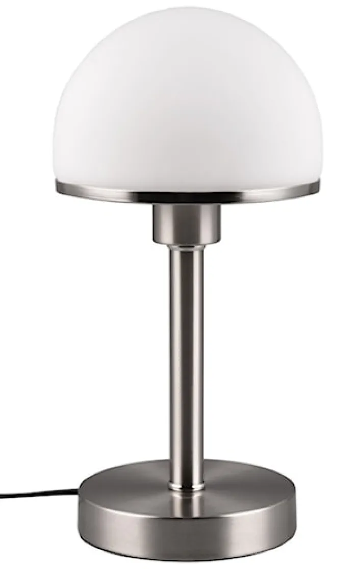 Lampa stołowa Joost biało-srebrna