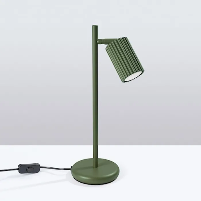 Lampa stołowa Karbon zielona