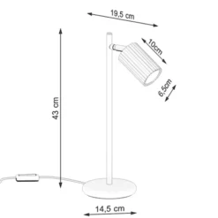 Lampa stołowa Karbon zielona