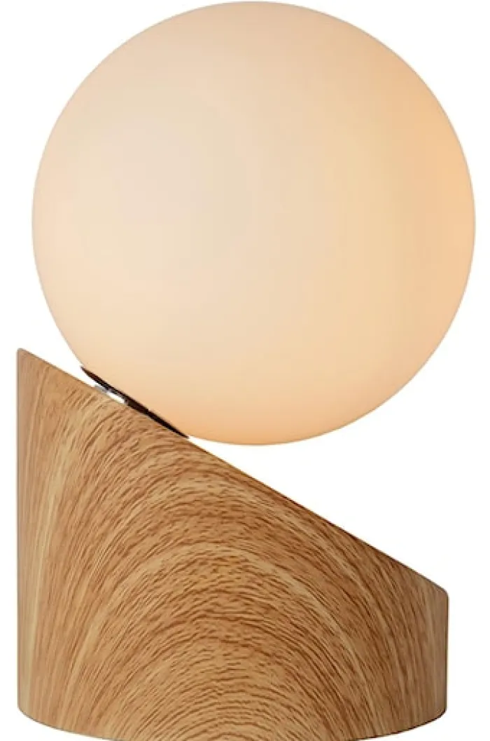 Lampa stołowa Len jasnobrązowa podstawa