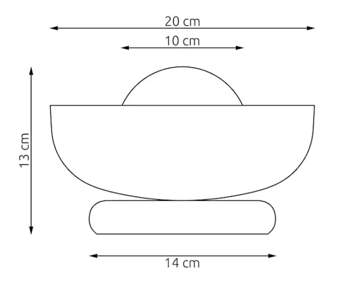 Lampa stołowa Ozzy mokka