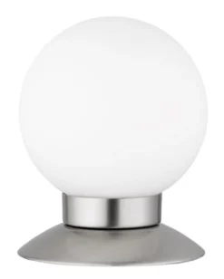 Lampa stołowa Princess LED biało-srebrna matowa