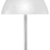 Lampa stołowa Queen LED biało-srebrna