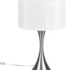 Lampa stołowa Sabia biało-srebrna