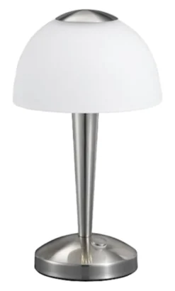 Lampa stołowa Ventura LED biało-srebrna