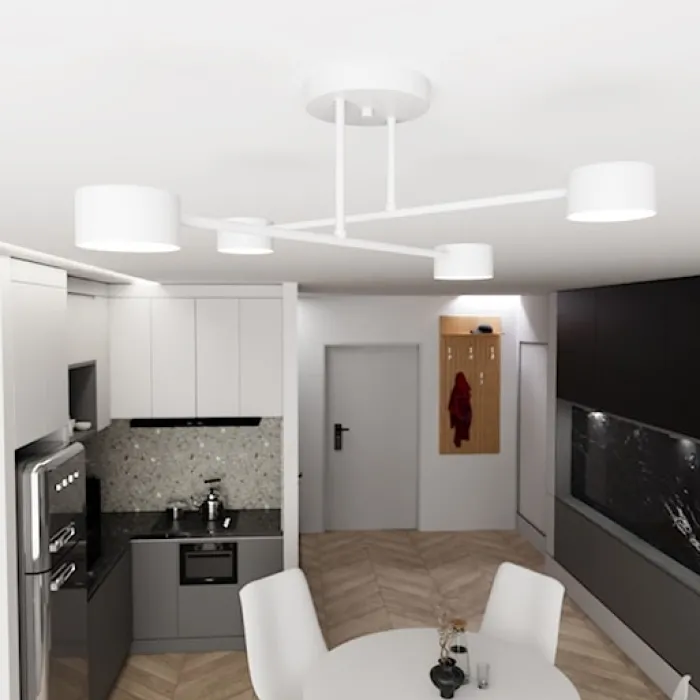 Lampa sufitowa Hallo biała x4