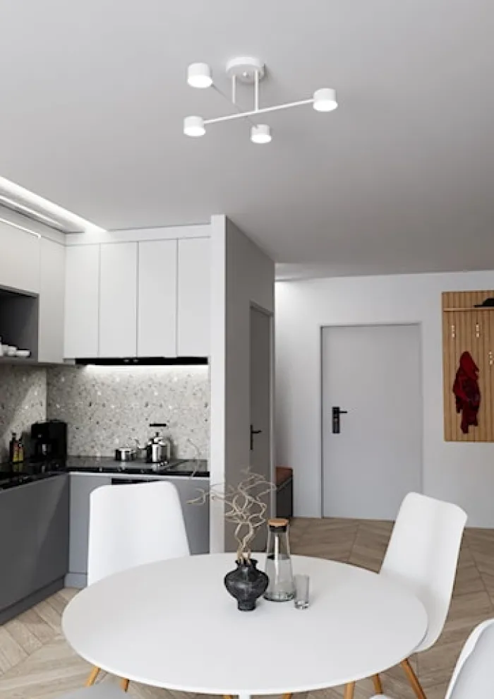 Lampa sufitowa Hallo biała x4
