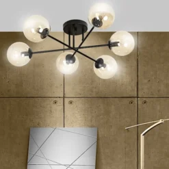 Lampa sufitowa Minturno miodowa x6