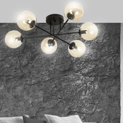 Lampa sufitowa Minturno miodowa x6