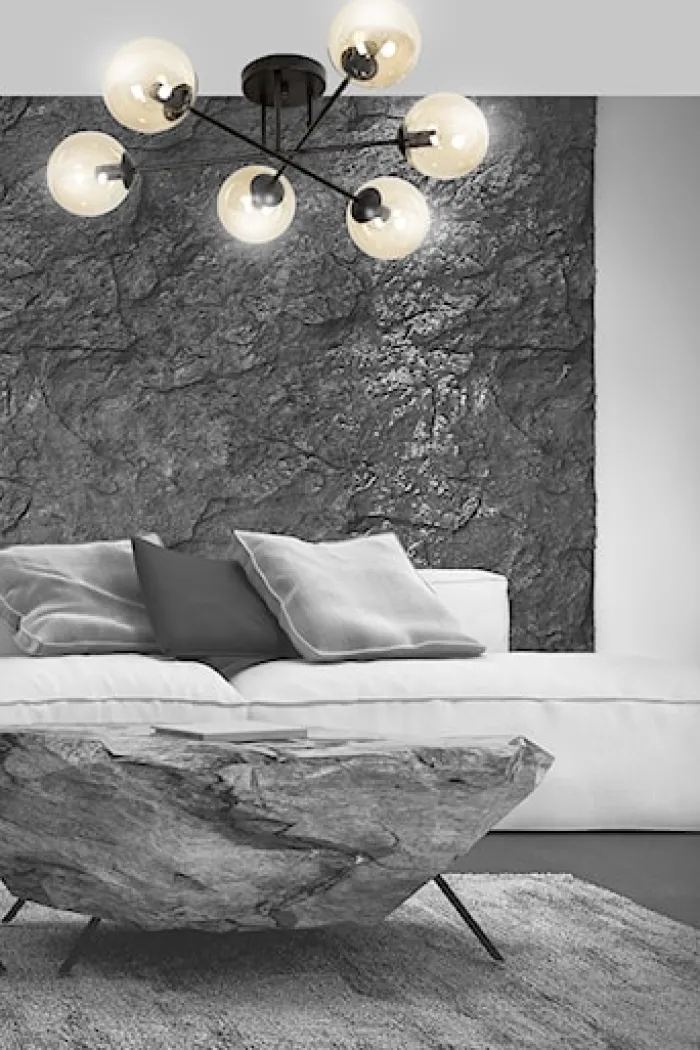 Lampa sufitowa Minturno miodowa x6