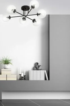 Lampa sufitowa Minturno transparentna x6
