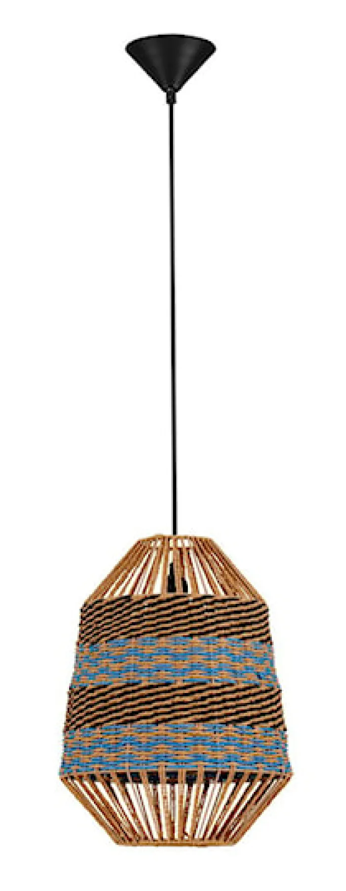 Lampa wiszaca Suffess niebiesko-brązowa