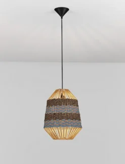 Lampa wiszaca Suffess niebiesko-brązowa