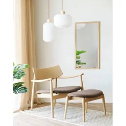 Lampa wisząca Argalo 30 cm biało-brązowa