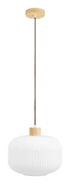 Lampa wisząca Argalo 30 cm biało-brązowa