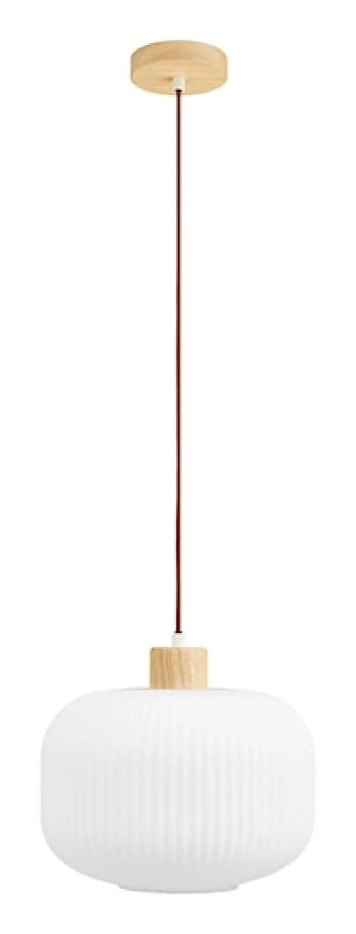 Lampa wisząca Argalo 30 cm biało-brązowa