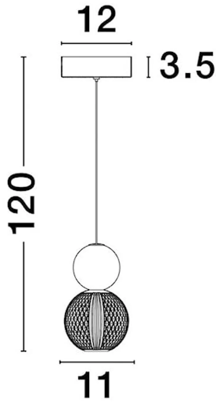 Lampa wisząca Beance LED złota