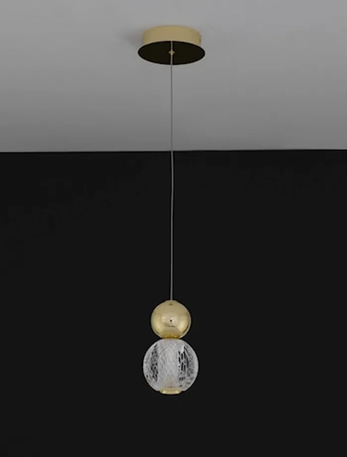 Lampa wisząca Beance LED złota