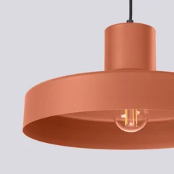 Lampa wisząca Bilo ochra czerwona