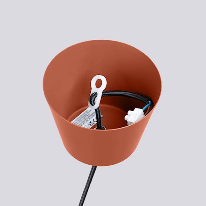Lampa wisząca Bilo ochra czerwona
