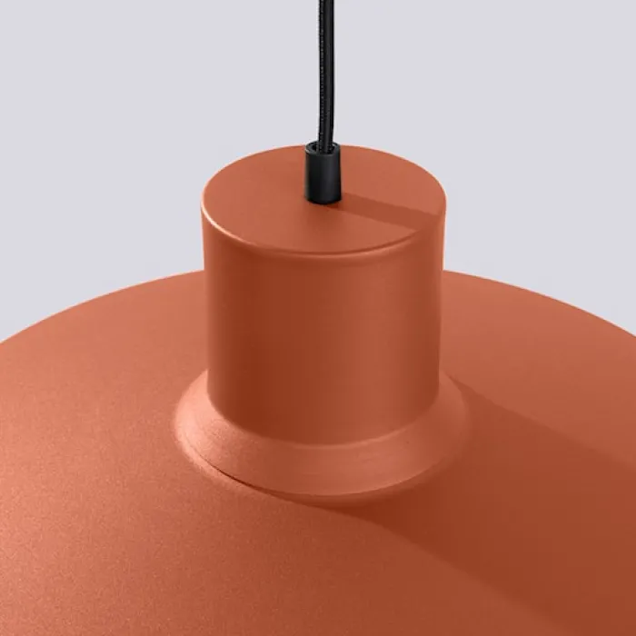 Lampa wisząca Bilo ochra czerwona