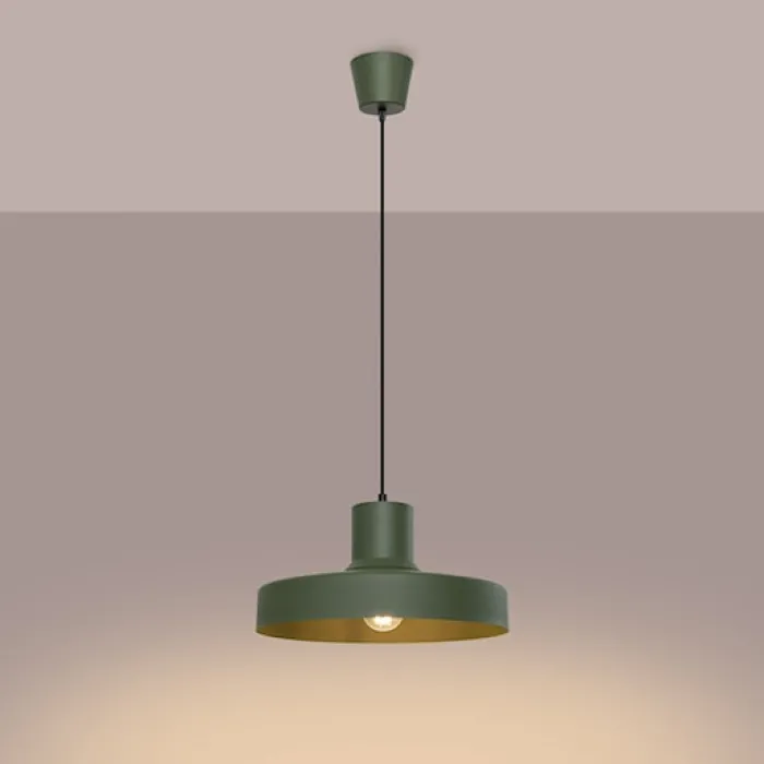 Lampa wisząca Bilo zielona oliwka