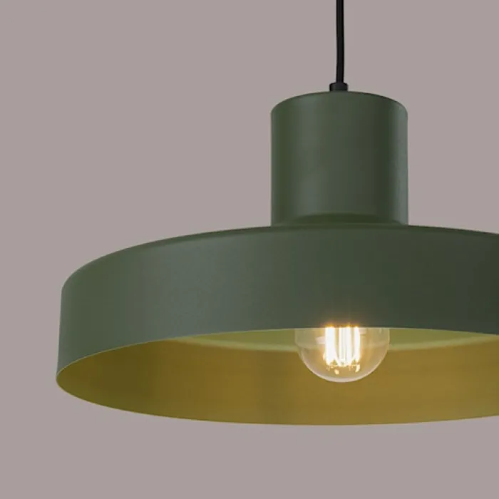 Lampa wisząca Bilo zielona oliwka