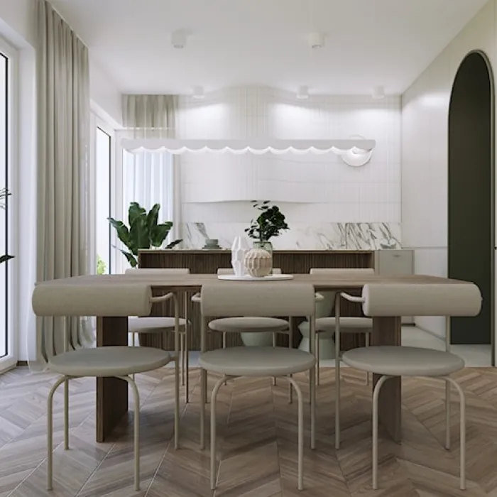 Lampa wisząca Biscuit LED beżowa 4000K